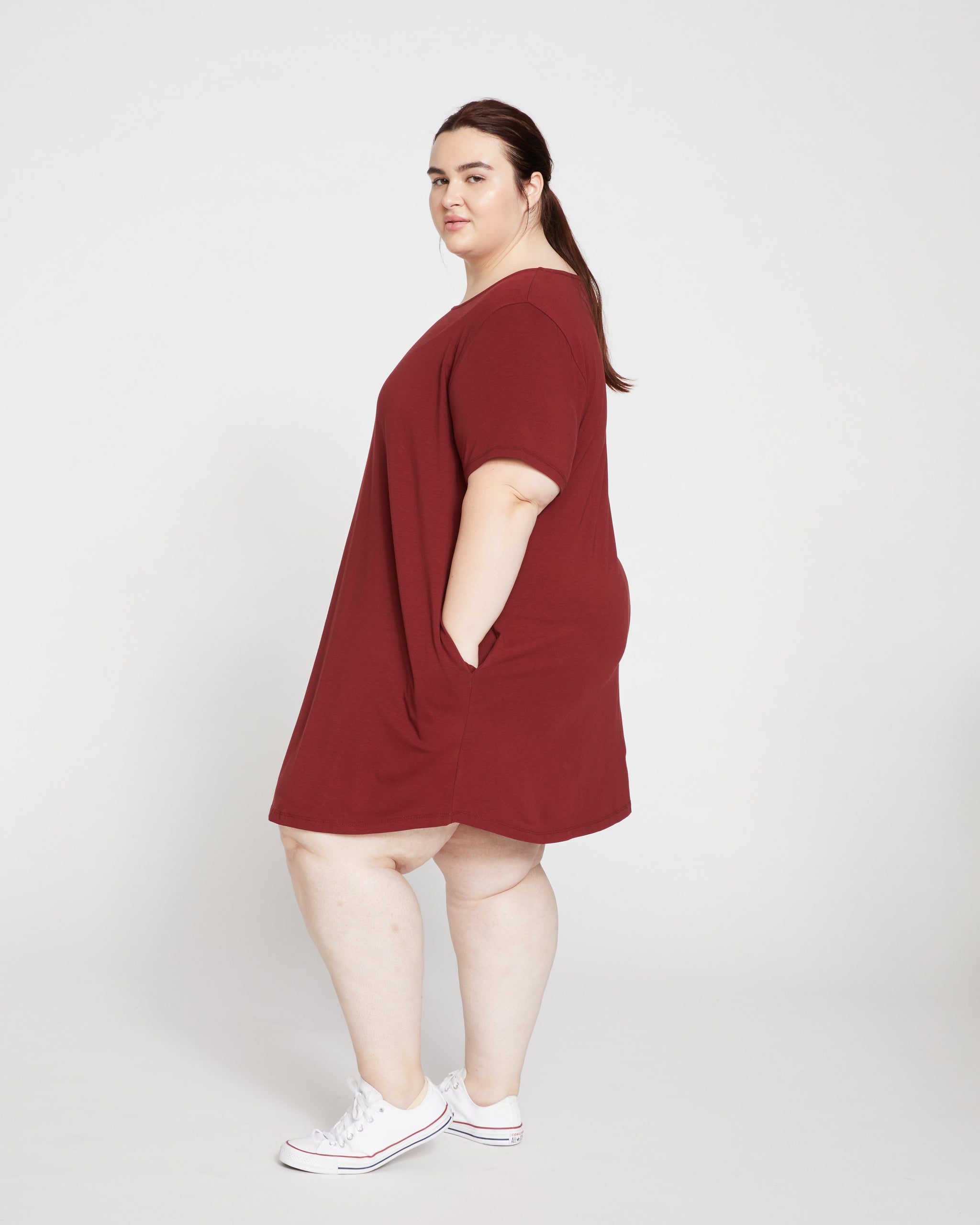 plus size t shirt dress